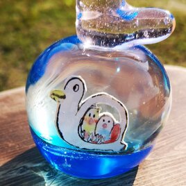 いっしょにあそぼ　ペーパーウエイト　あひるボート