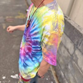 タイダイ Tシャツ XLサイズ カラフル スパイラル Hippies Dye HD26-14