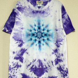 タイダイ Tシャツ Mサイズ 曼荼羅 パープル ムラ染め Hippies Dye HD26-17