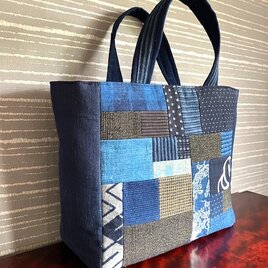 古布剥ぎ手提げ　布の手