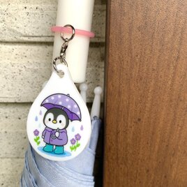 ペンギンアンブレラマーカー［しずく型デザイン］梅雨　雨　傘マーカー　間違え防止