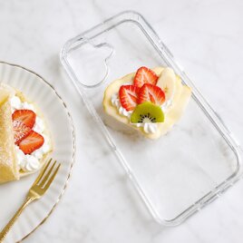 苺クレープのiPhoneケース　フェイクスイーツ スイーツデコ