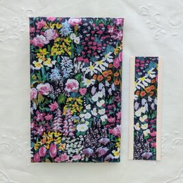 リバティプリント 新書用(Small Painter's Medow A)
