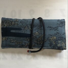 ８７７７ 長襦袢で作った財布・ポーチ