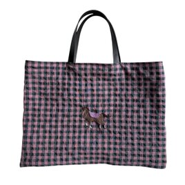 Seersucker tote bag