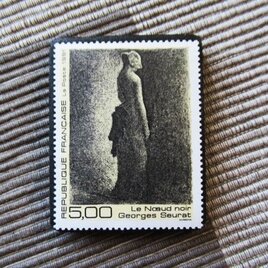 フランス　美術1991年　切手ブローチ10974
