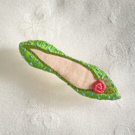 shoe shoe shoe刺繍ブローチNo.104