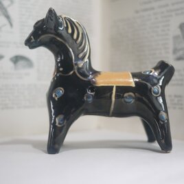 馬の土笛　スリップウェア　オピシュニャ陶器　USSRウクライナ