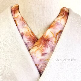洗える刺繍半衿 煌めき華