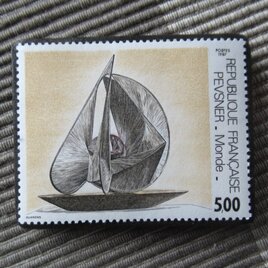 フランス　美術1987年　切手ブローチ11006