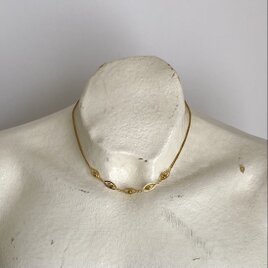 Vintage retro moving beads chain necklace