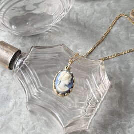 NA176-【 AVON 】エイボン・ヴィンテージネックレス 1970-80's Lady Cameo Pendant