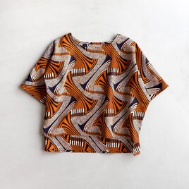 アフリカンワックスプリント　Tシャツ Lesedi