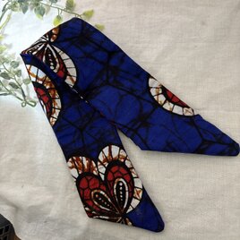 ハンドメイド☆アフリカ柄バックスカーフA