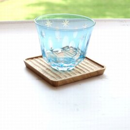 「自然を感じる色合い  ナチュラル 木彫コースター」 木製コースター アクセサリートレイ 菓子皿