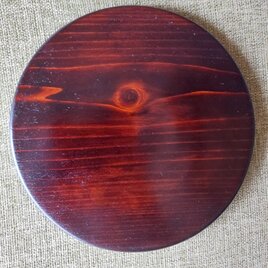 ◇拭き漆◇　スギの平皿（大）【20.5cm】（一点物）