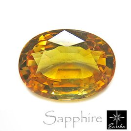黄金の煌めきを放つ大粒｜ハイクオリティ・イエローサファイア 1.64ct（オーバルカット） trr165