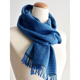 手織りのリネン×コットンシルク mini stole -b-