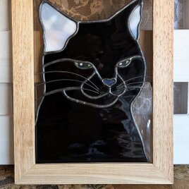 黒猫のステンドグラス