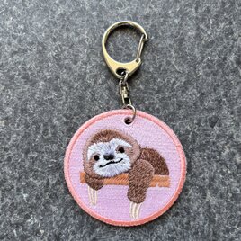刺繍キーホルダー■ナマケモノ■