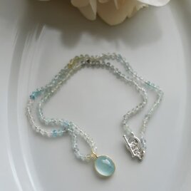 アクアマリンのネックレス Aquamaria