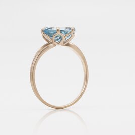 K10 Petal Ring / Blue Topaz｜ブルートパーズK10リング