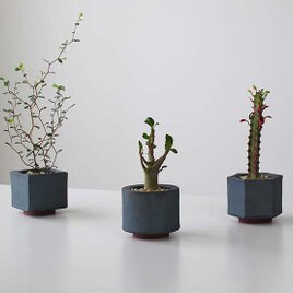 MYK：FLOWER POT- rin（２号）【 凛 瓦 花瓶 花器 フラワーベース 多肉 植物 植木鉢 穴あり 新潟 】