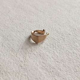 真鍮 トライアングル×ツイストイヤーカフ