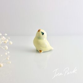 1994年　メイフリュイコ　黄色い鳥のヴィンテージフェーブ　フェーヴ　フランス製　動物