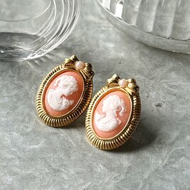 PA509-【 AVON 】エイボン・ヴィンテージピアス 1980's "Romantic Portraits"