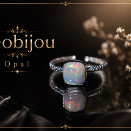 NEW ☆ 新作 ☆『Opal』☆の世界でひとつの天然石リングsilver925