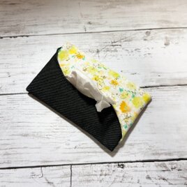 ポケットティッシュケース 【水彩flower☆ブルー】 | iichi 日々の