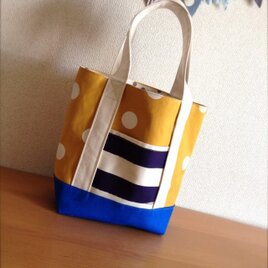 帆布のお散歩トートバッグ クレイジードット