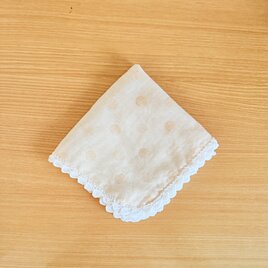 ダブルガーゼ2枚合わせのふわふわハンカチ（チェック） | iichi 日々の