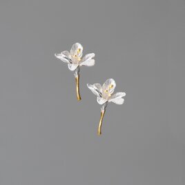 K18YGP〕梨花 ピアス | iichi 日々の暮らしを心地よくするハンドメイド