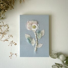 一点もの】刺繍 ファブリックパネル 『Flower, l'.』 | iichi 日々の
