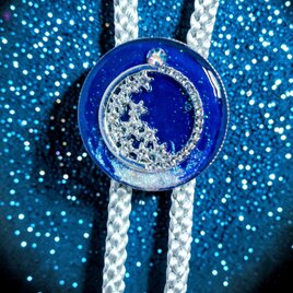 まるいシンプルなスワロフスキーネックレス ライトローズ＊金具の色が