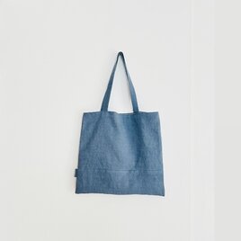 天日干しリネン手提げbag 緑 | iichi 日々の暮らしを心地よくする