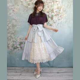 d108 花影の羽織スカート＆ブラウスセット 着物リメイク | iichi 日々