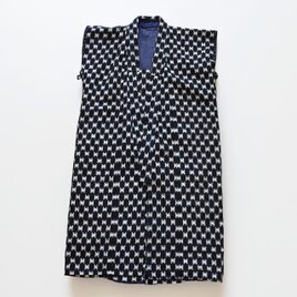 昭和中期 木綿 大判風呂敷 縞模様 襤褸 約141×130cm 古布 リメイク素材