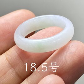 L18-153 氷糯種 森緑 17.0号 グアテマラ産 A貨 本翡翠 くりぬき リング