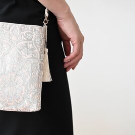 結婚式やパーティー日常使いにも。絹帯 ゴールド リメイク 2way 帯