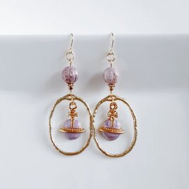 Hand madeピアス＊リトルウッズとスズラン Hand madeピアス＊リトル
