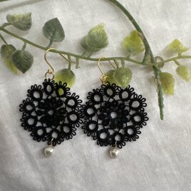 ハンドメイド ＊ミナペルホネンjelly flowerキーホルダー1点物天然石