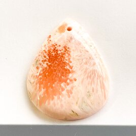 穴あきチャロアイト[60] 33x26mm 天然石 / カボション / ルース