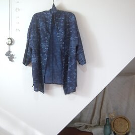 展示品 大島紬 エ霞と梅柄のワンピース 着物リメイク | iichi 日々の