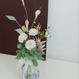 染め布花＊アンティークな薔薇のガーランド装飾 インテリア | iichi