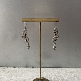 Vintage 90s-00s USA retro textured half hoop pierce | iichi 日々の