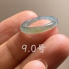 L18-62 氷糯種 白瓷 15.5号 ミャンマー産 A貨 本翡翠 くりぬき リング
