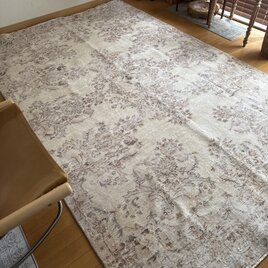54×96 アンティークレッド 小さなメダリオン トルコヴィンテージラグ